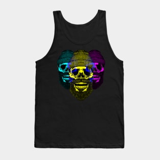 Tri-Portrait Skull - DS5 Tank Top